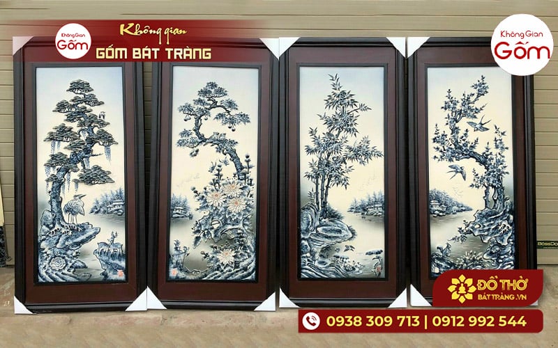 Tranh sứ quà tặng tân gia – Món quà độc đáo khiến gia chủ ấn tượng