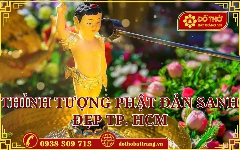 Thỉnh tượng Phật Đản sanh đẹp ở TP. HCM