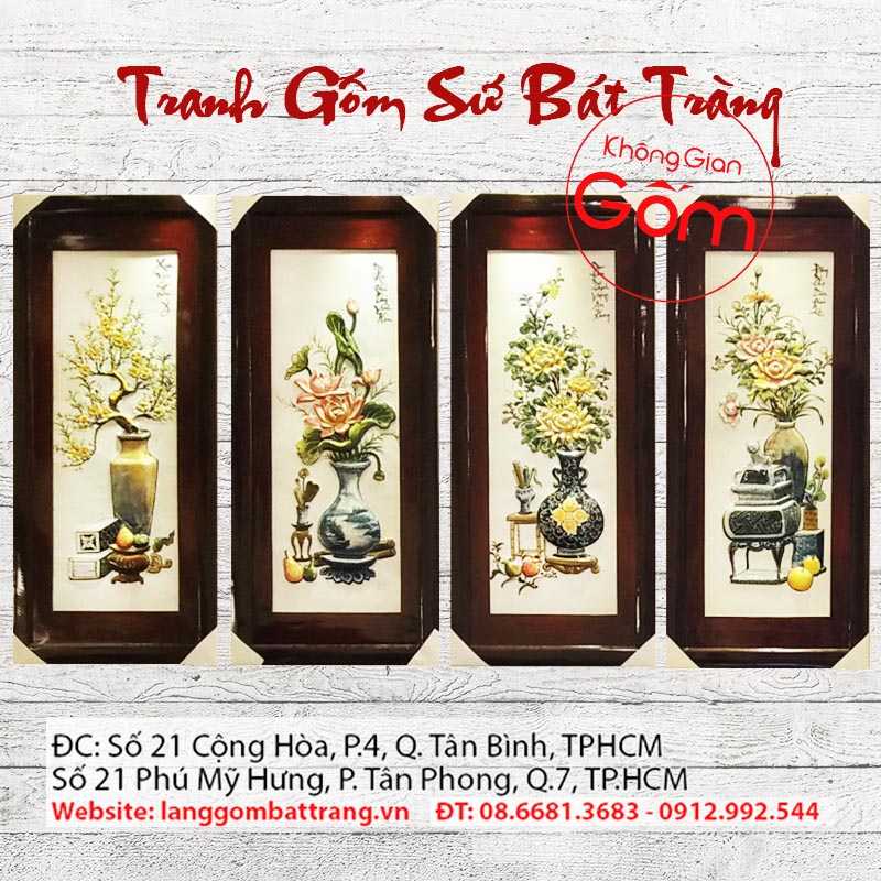 Tranh gốm sứ bát tràng mua ở đâu ? giá bán bao nhiêu tiền ?
