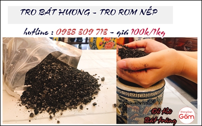 Nên dùng tro rơm nếp bốc bát hương hay dùng cát?