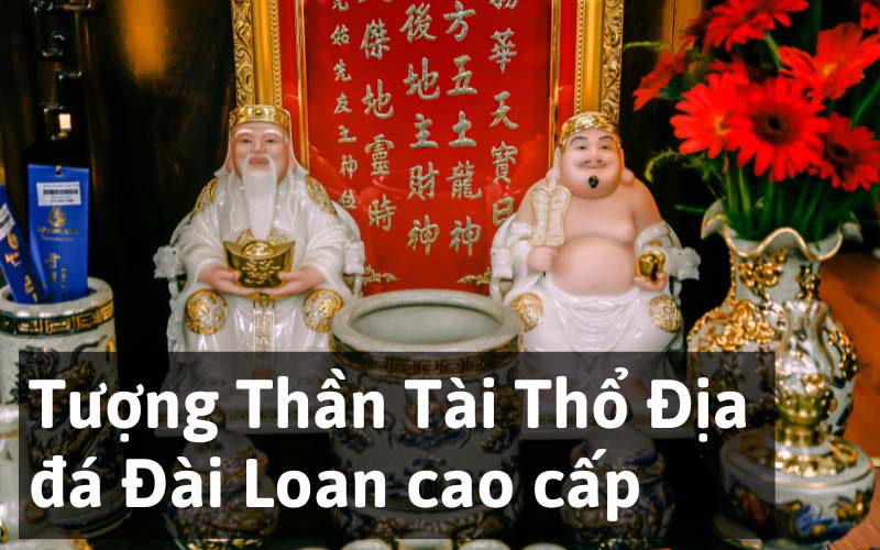 Tượng Thần Tài Thổ Địa đá Đài Loan cao cấp