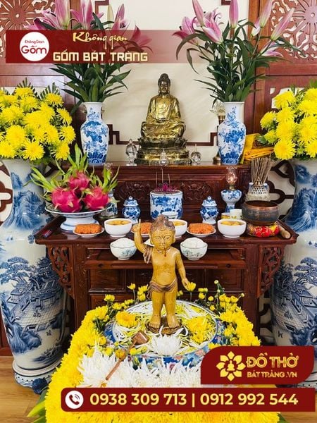 Bộ đồ thờ Bát Tràng giá bao nhiêu chuẩn nhất hiện nay