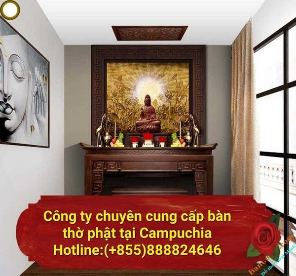 Bàn thờ phật mua ở đâu ? giá bán bao nhiêu tiền tại Campuchia