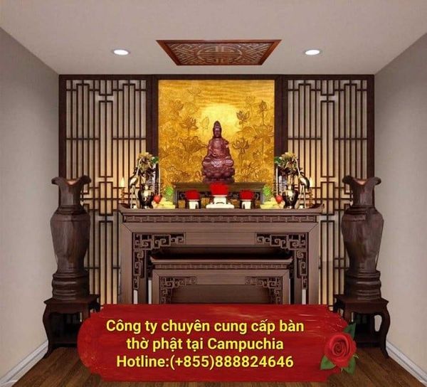 Bàn thờ phật mua ở đâu ? giá bán bao nhiêu tiền tại Campuchia