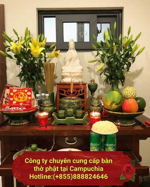 Bàn thờ phật mua ở đâu ? giá bán bao nhiêu tiền tại Campuchia