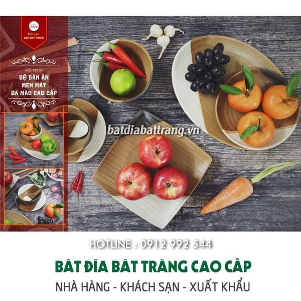 Mua bộ bát đĩa sứ đẹp cho nhà hàng khách sạn, kinh doanh