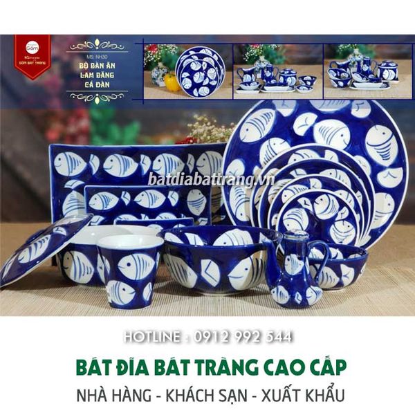 Mua bộ bát đĩa sứ đẹp cho nhà hàng khách sạn, kinh doanh