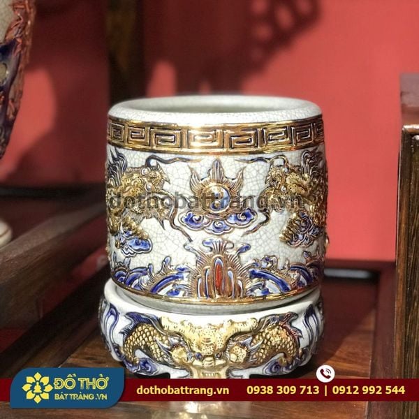 Bộ bát hương Bát Tràng bàn thờ gia tiên gồm những gì?