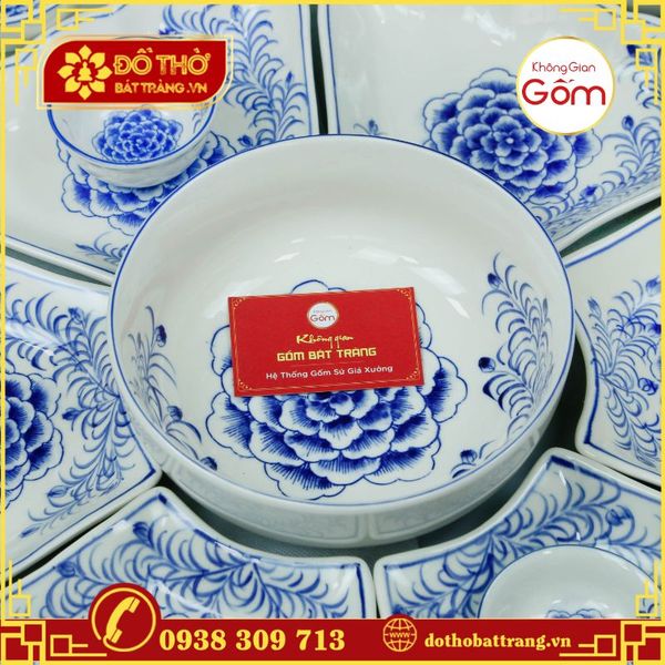 Mua bộ chén thờ Bát Tràng cho ngày Tết Hàn thực mùng 3 tháng 3
