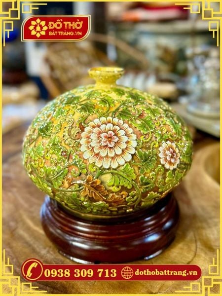 Bình hút lộc gốm sứ Bát Tràng – Tinh hoa văn hóa Việt