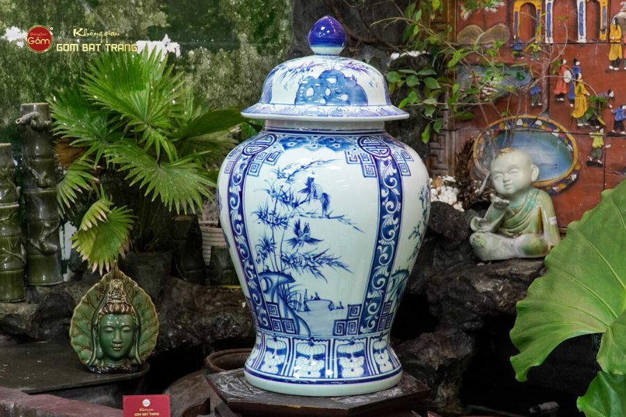 Chóe Men Lam Họa Tiết Tứ Cảnh