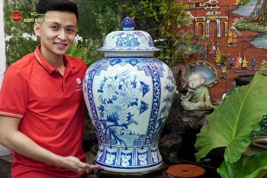Chóe Men Lam Họa Tiết Tứ Cảnh