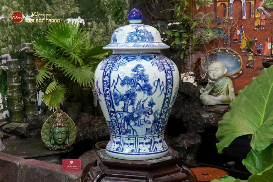 Chóe Men Lam Họa Tiết Tứ Cảnh