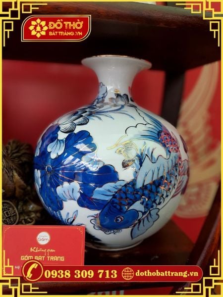 Bình hút lộc gốm sứ Bát Tràng – Tinh hoa văn hóa Việt