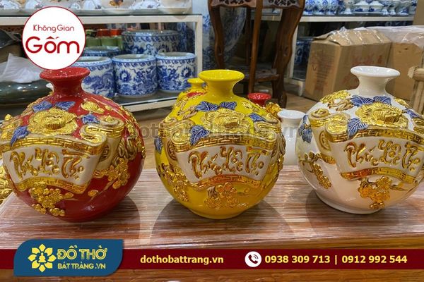 Mua bình hoa gốm sứ Bát Tràng sang trọng quận Tân Phú