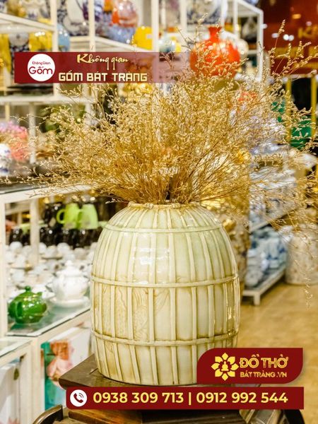 Tổng hợp các mẫu lọ hoa gốm sứ chưng Tết cao cấp, sang trọng
