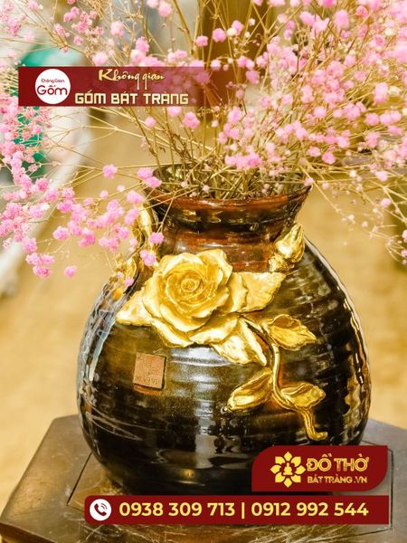 Tổng hợp các mẫu lọ hoa gốm sứ chưng Tết cao cấp, sang trọng