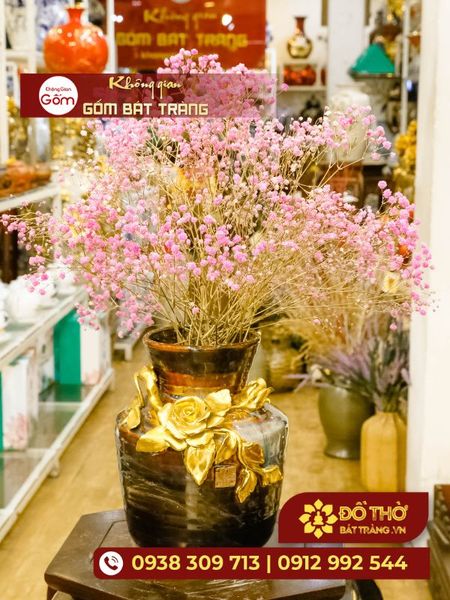 Tổng hợp các mẫu lọ hoa gốm sứ chưng Tết cao cấp, sang trọng