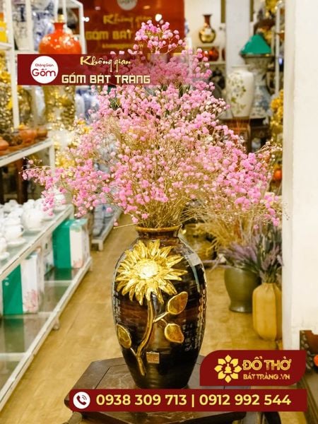 Tổng hợp các mẫu lọ hoa gốm sứ chưng Tết cao cấp, sang trọng