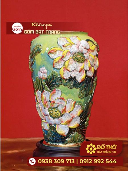 Mua bình hoa gốm sứ cao cấp chuẩn Bát Tràng ở đâu?