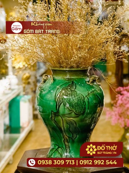 Tổng hợp các mẫu lọ hoa gốm sứ chưng Tết cao cấp, sang trọng