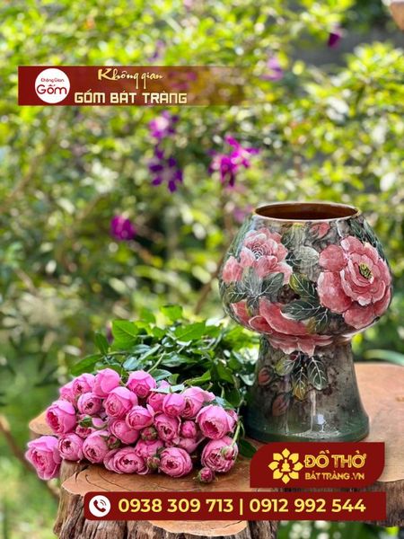 Tổng hợp các mẫu lọ hoa gốm sứ chưng Tết cao cấp, sang trọng