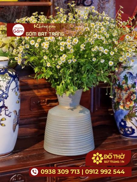 Mua bình hoa gốm sứ cao cấp chuẩn Bát Tràng ở đâu?
