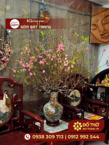 Mua bình hoa gốm sứ cao cấp chuẩn Bát Tràng ở đâu?