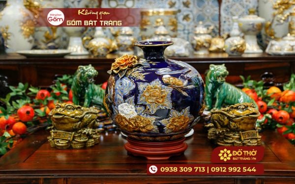 Bình hút tài lộc giá rẻ gốm sứ Bát Tràng tốt nhất hiện nay