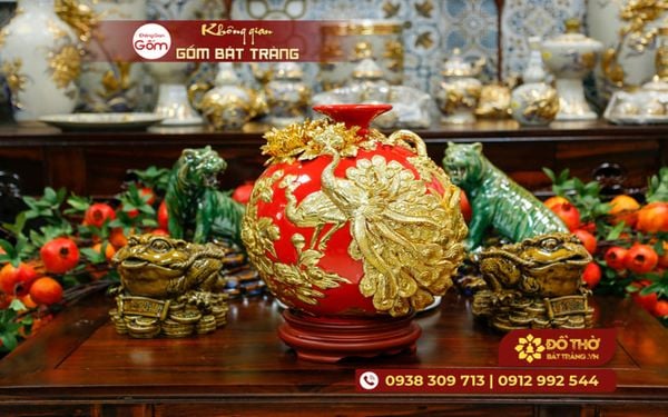 Kinh nghiệm chọn bình hút tài lộc Bát Tràng sang trọng, hợp phong thủy