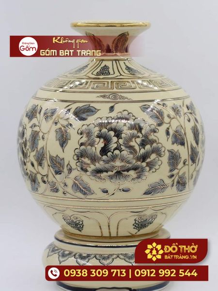 Quà tặng Tết – Bình hút tài lộc cao cấp vẽ vàng