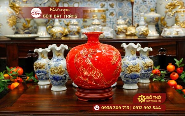 Bình hút tài lộc nên đặt ở đâu? Bình hút lộc Bát Tràng được yêu thích
