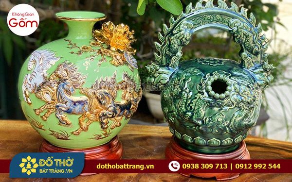 Tổng hợp vật phẩm phong thủy gốm sứ giúp chiêu cầu tài lộc may mắn