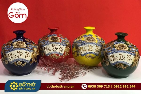 Mua bình hoa gốm sứ cao cấp chuẩn Bát Tràng ở đâu?
