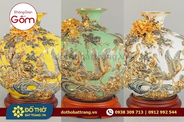 Mua bình hoa gốm sứ Bát Tràng sang trọng quận Tân Phú