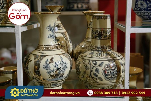Lựa chọn các loại bình hoa gốm sứ sang trọng chưng Tết