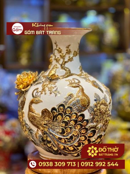 Mua bình hoa gốm sứ cao cấp chuẩn Bát Tràng ở đâu?