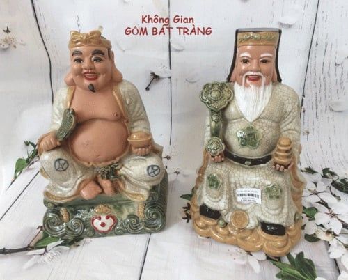 Chọn mua tượng Thần Tài Thổ Địa men rạn Bát Tràng đẹp và tốt nhất tại Không Gian Gốm
