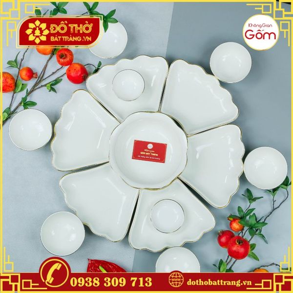 Bộ đồ ăn Hoa Mặt Trời – Tạo nên không gian thờ cúng độc đáo