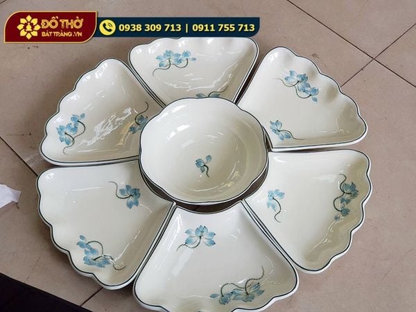 Mua bộ bát đĩa thờ cúng Bát Tràng ở đâu?