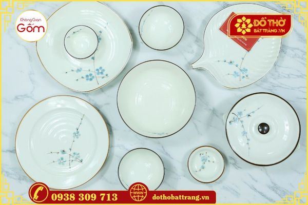 Mua bộ chén thờ Bát Tràng cho ngày Tết Hàn thực mùng 3 tháng 3