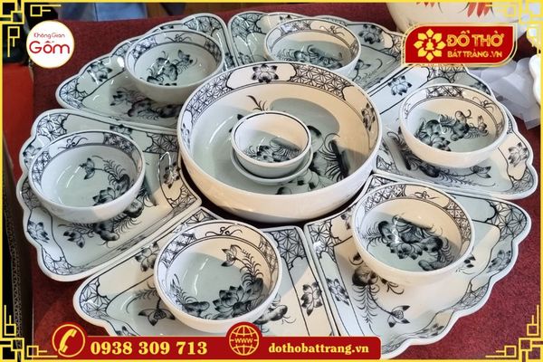 Mua bộ chén thờ Bát Tràng cho ngày Tết Hàn thực mùng 3 tháng 3