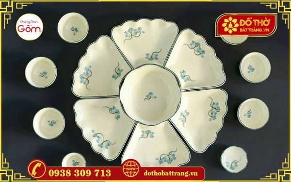 Bộ đồ ăn Hoa Mặt Trời – Tạo nên không gian thờ cúng độc đáo