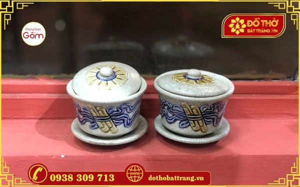 Bộ đồ thờ gia tiên gốm Bát Tràng bao gồm những gì