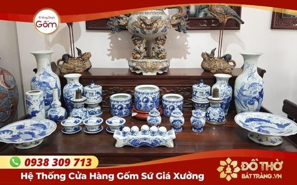 Bộ đồ thờ Bát Tràng giá bao nhiêu chuẩn nhất hiện nay