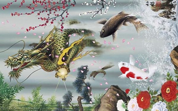 Cá chép vượt vũ môn – Giải mã bí ẩn phong thủy