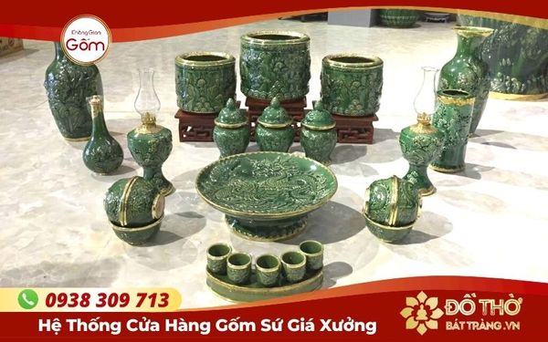 Các mẫu bộ thờ Bát Tràng đẹp mới nhất năm nay – Không Gian Gốm