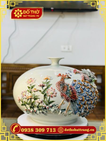 Bình hút lộc gốm sứ Bát Tràng – Tinh hoa văn hóa Việt