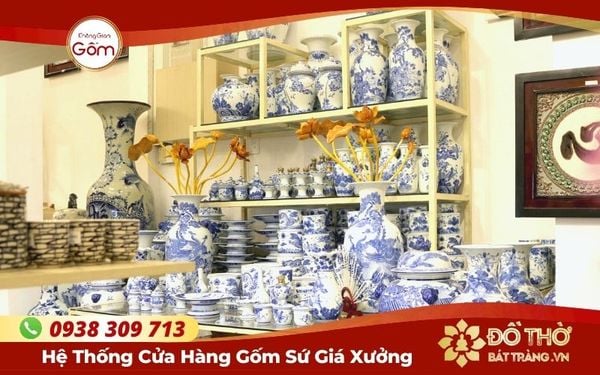 Mua bộ chén thờ men rạn Bát Tràng – Đồ thờ cúng gốm sứ cao cấp Bát Tràng