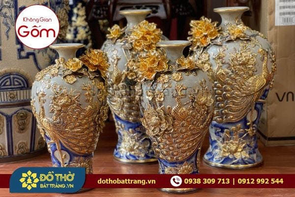 Những mẫu bình hoa gốm sứ đẹp làm quà tặng ngày Tết